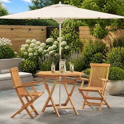 Compact and Stylish Acacia Wood Garden Dining Set