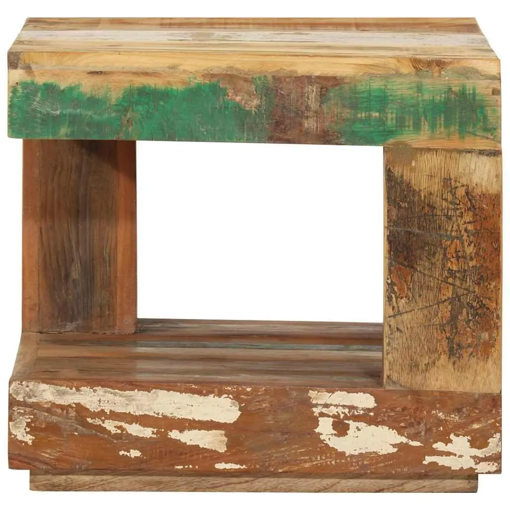 Coffee Table Brown 45x45x40 cm Solid Reclaimed Wood Handmade Living Room Accent Side Table