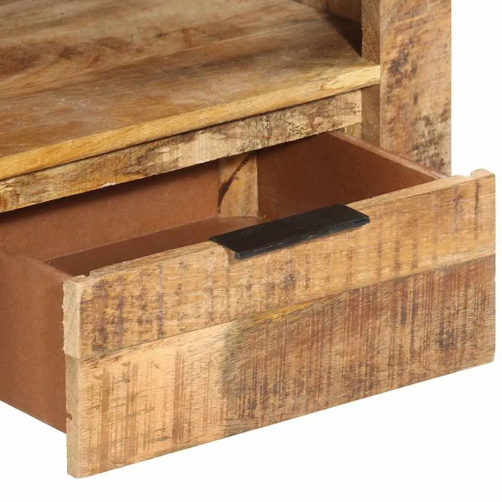 TV Cabinet Brown 110x30x40 cm Wooden Media Unit with Drawers Storage Compartment