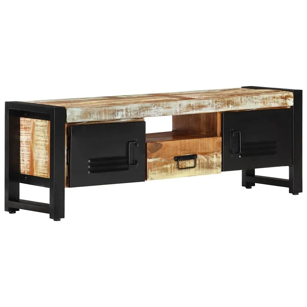 TV Cabinet with Reclaimed Wood and Storage Options