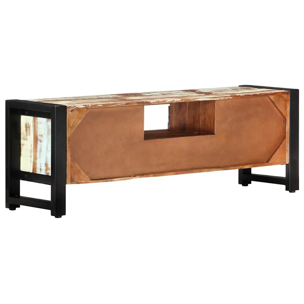 TV Cabinet with Reclaimed Wood and Storage Options