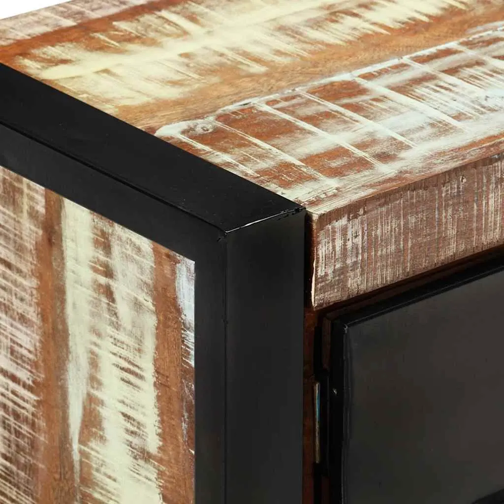 TV Cabinet with Reclaimed Wood and Storage Options