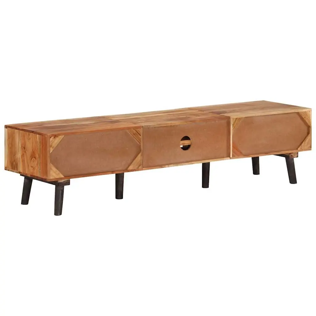 TV Cabinet Brown 145x35x35 cm Solid Acacia Wood Storage Furniture