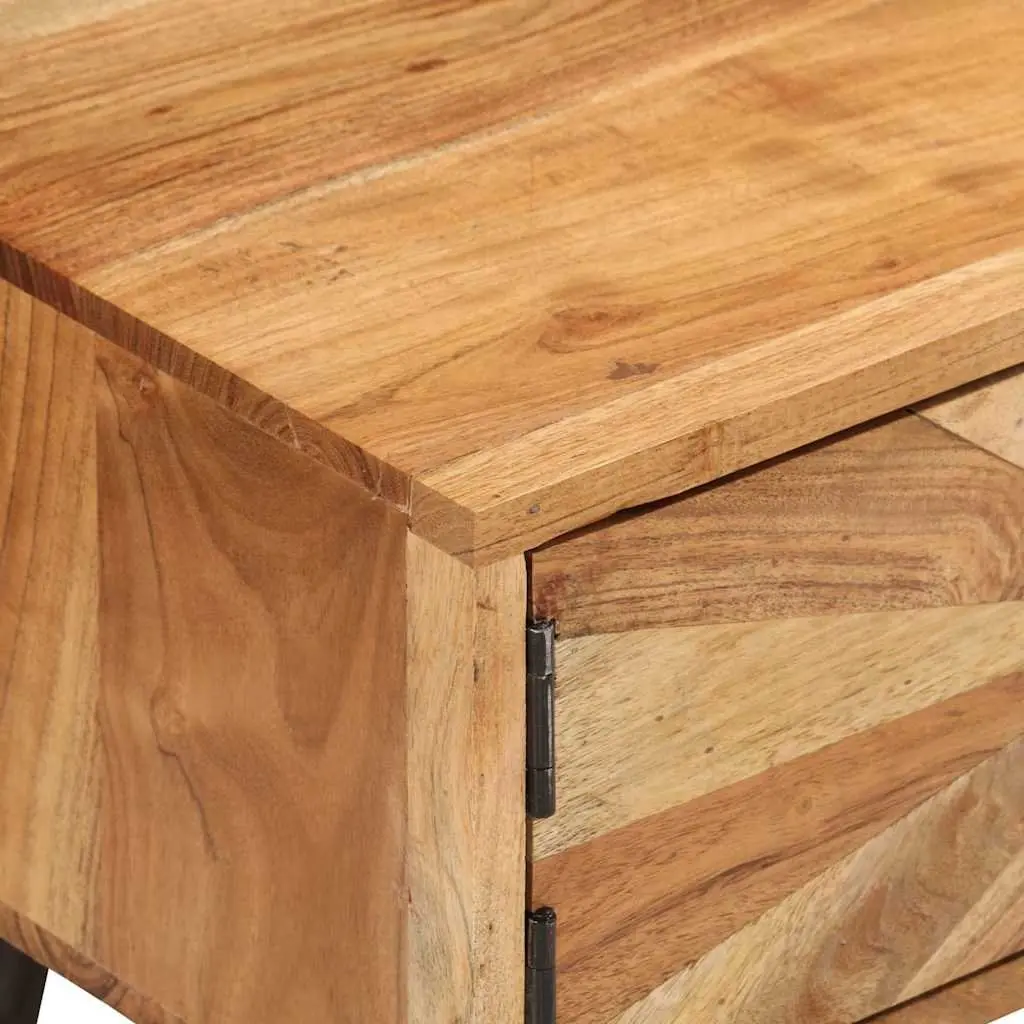TV Cabinet Brown 145x35x35 cm Solid Acacia Wood Storage Furniture