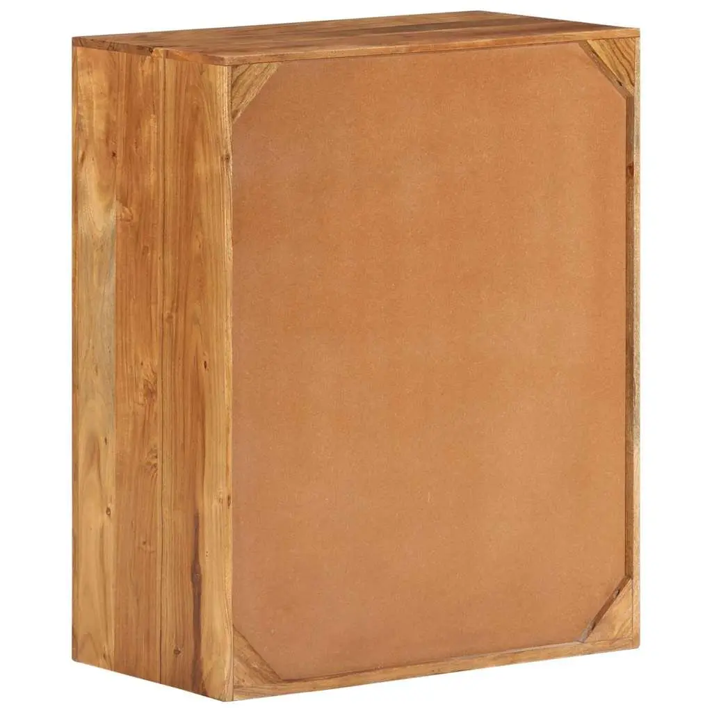 Drawer Cabinet Brown 60x33x75 cm Solid Wood Acacia 3 Drawers