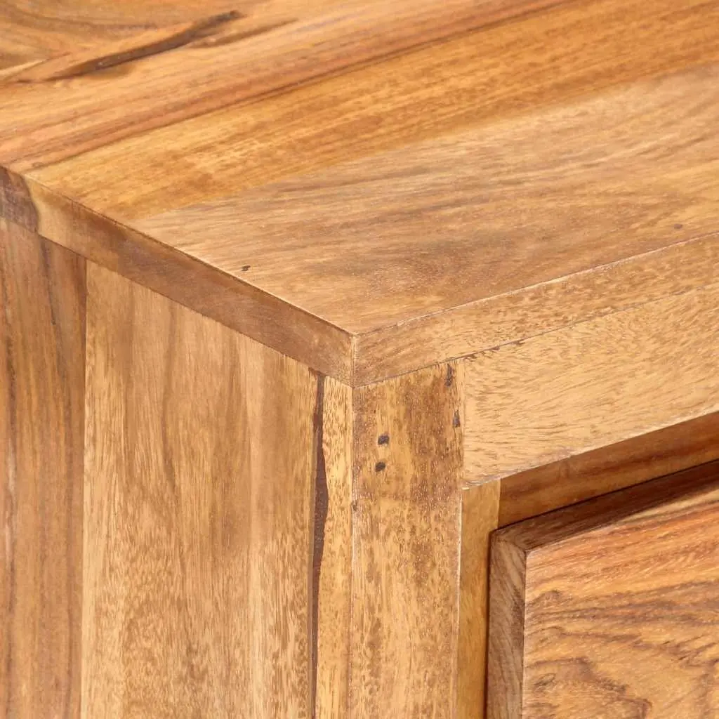 Drawer Cabinet Brown 60x33x75 cm Solid Wood Acacia 3 Drawers