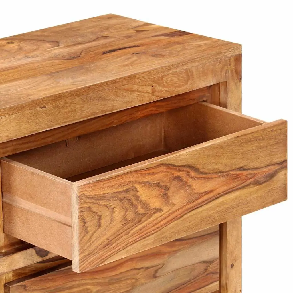 Drawer Cabinet Brown 60x33x75 cm Solid Wood Acacia 3 Drawers
