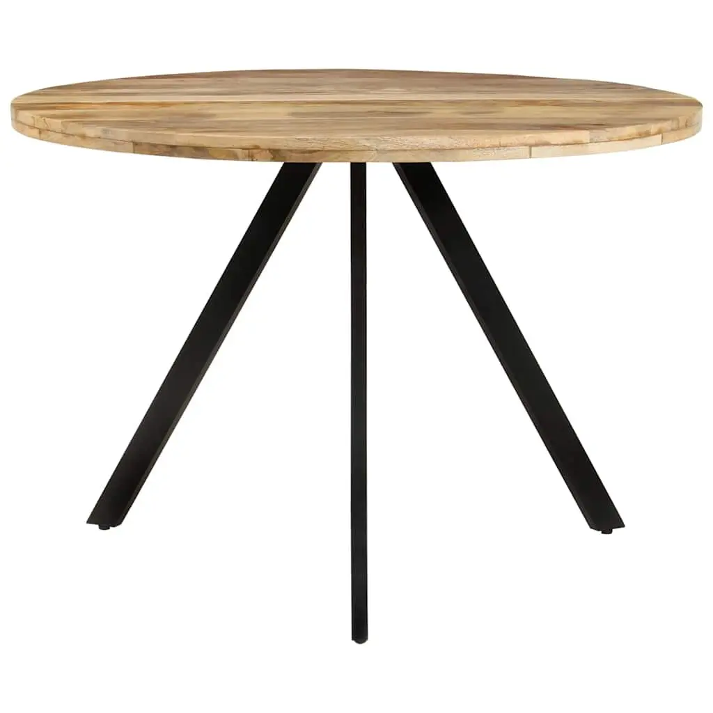 Dining Table Brown 110x75cm Solid Wood Mango Kitchen Room Furniture