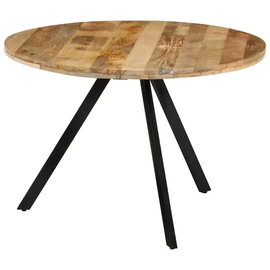 Dining Table Brown 110x75cm Solid Wood Mango Kitchen Room Furniture