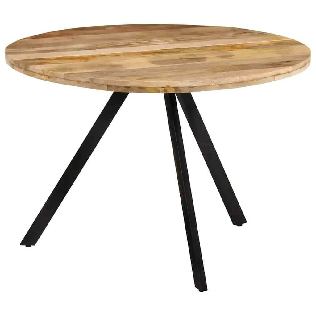 Dining Table Brown 110x75cm Solid Wood Mango Kitchen Room Furniture