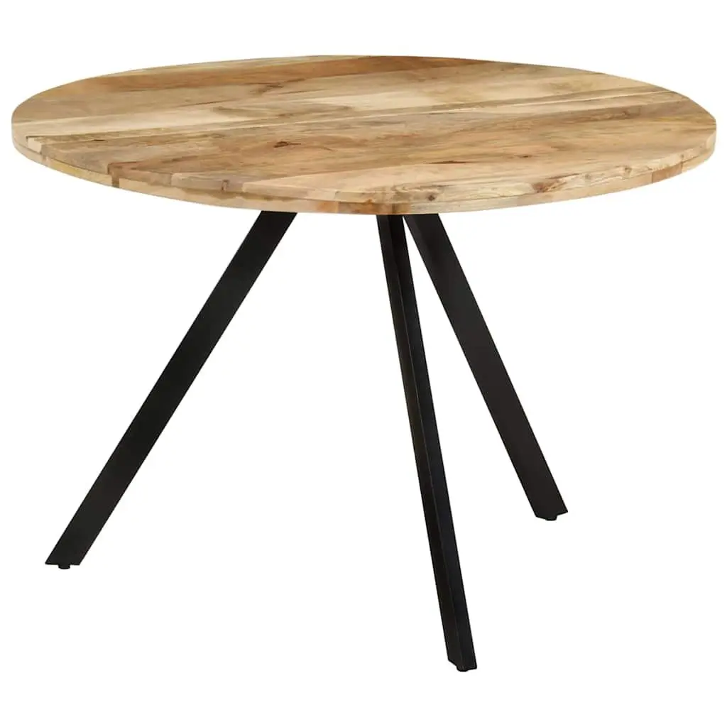 Dining Table Brown 110x75cm Solid Wood Mango Kitchen Room Furniture