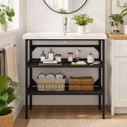 Compact Vanity Frame with Durable Design for Bathrooms