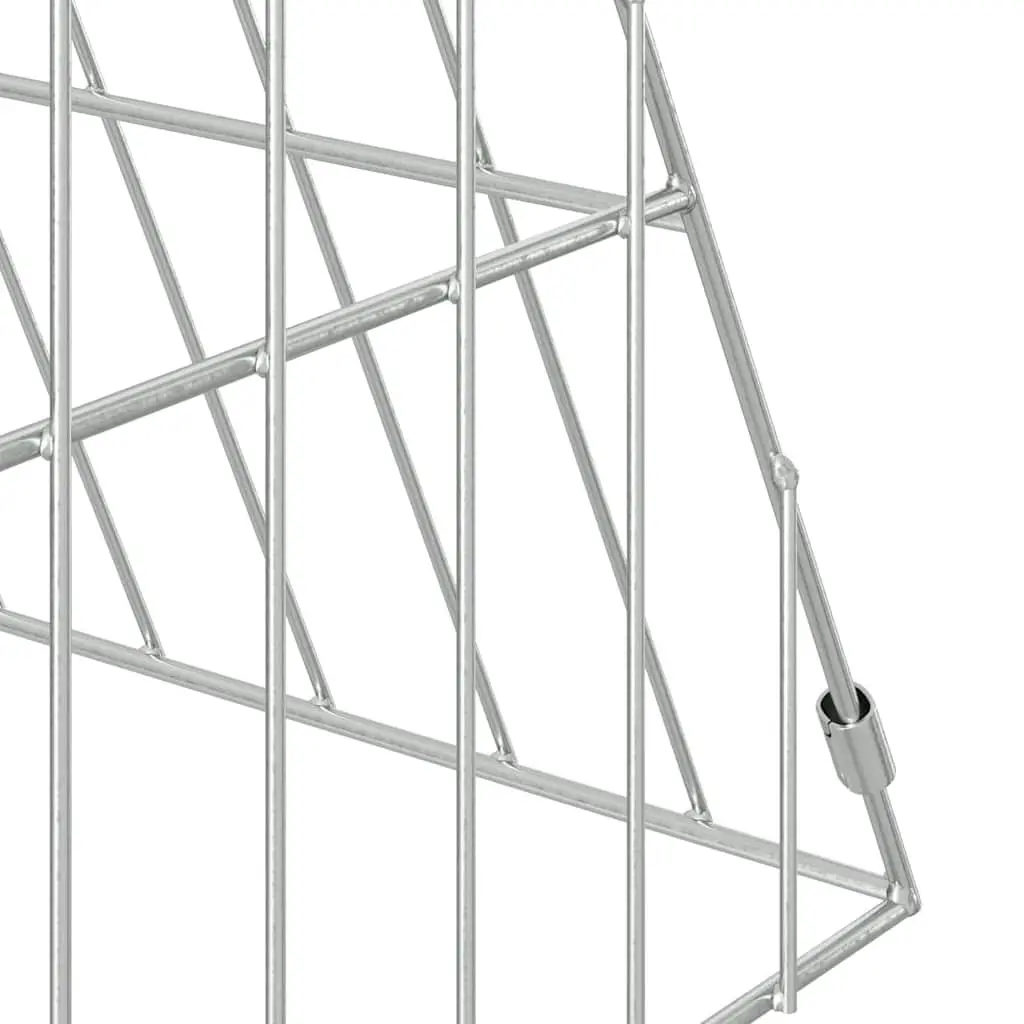 Chicken Cage Silver 110 x 55 x 55 cm Galvanised Steel Outdoor Small Animal