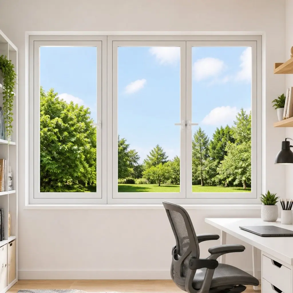 Self-Adhesive Window Film Grey Frosted 90 x 500 cm Privacy PVC Durable Smooth Surface