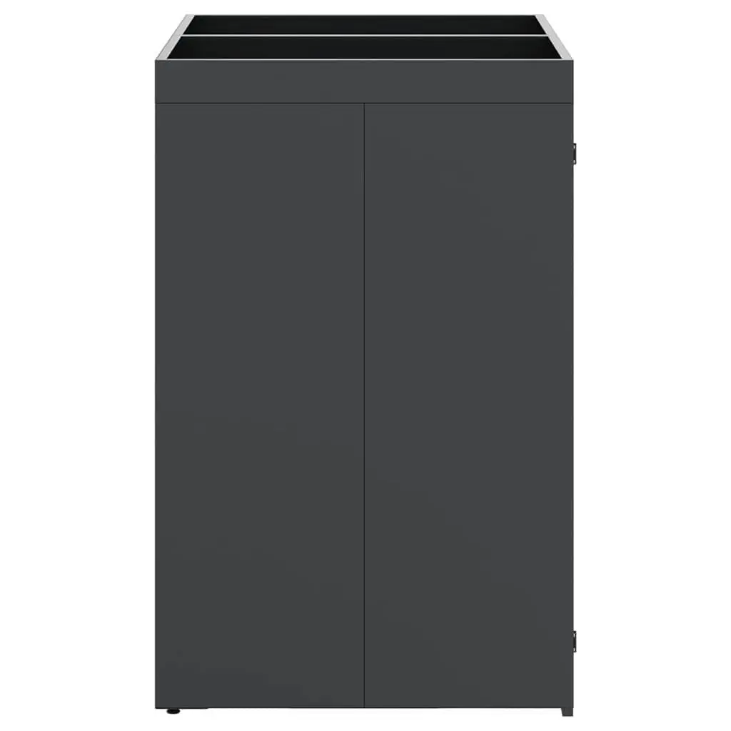 Wheelie Bin Storage Enclosure Anthracite 2 Bins Planter Roof Outdoor Waste Container