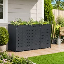 Compact Wheelie Bin Storage Enclosure for Outdoor Use