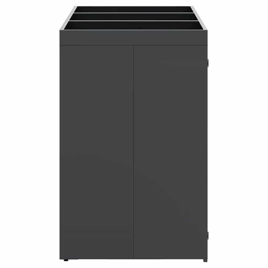 Wheelie Bin Storage Enclosure Anthracite 3 Bins Planter Roof Outdoor Waste Container