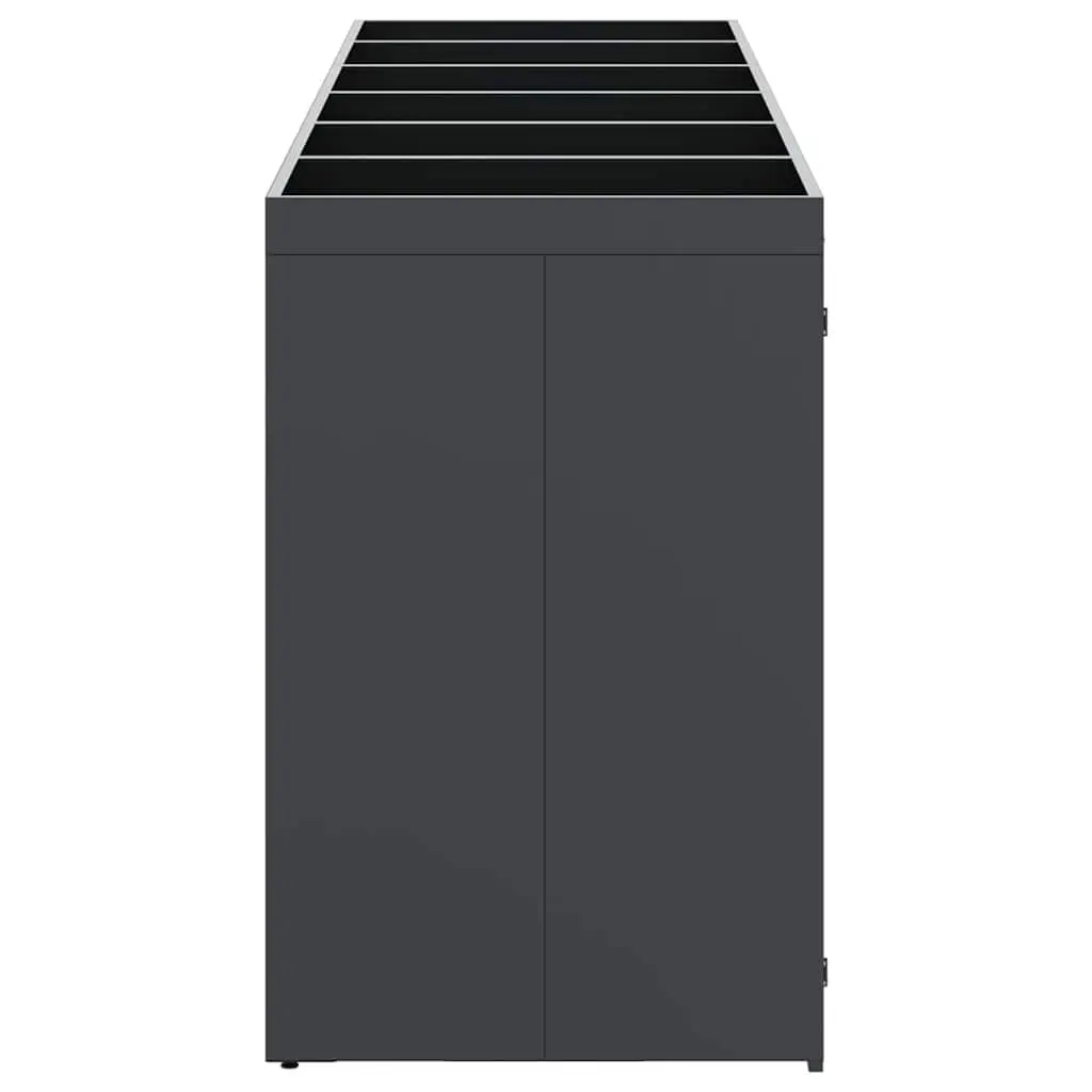 Wheelie Bin Storage for 6 Bins Anthracite Garden Outdoor Waste Container