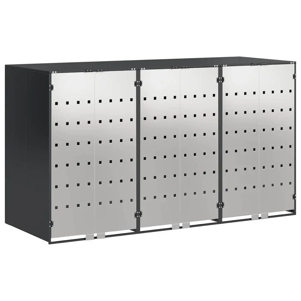Wheelie Bin Storage Shed for 3 Bins Outdoor Garden Waste Container Enclosure