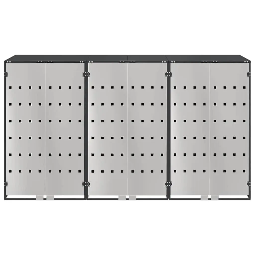 Wheelie Bin Storage Shed for 3 Bins Outdoor Garden Waste Container Enclosure