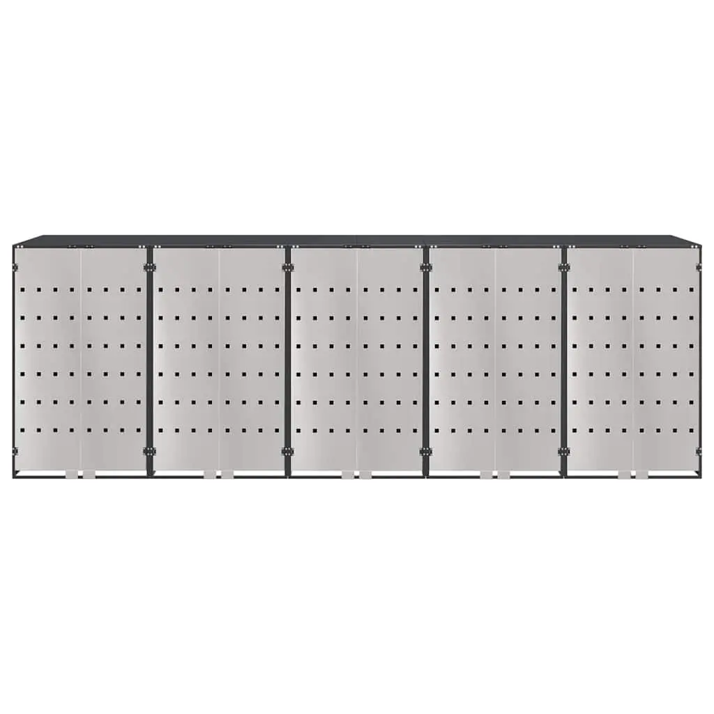 Wheelie Bin Storage for 3 Bins Anthracite Outdoor Waste Container Enclosure
