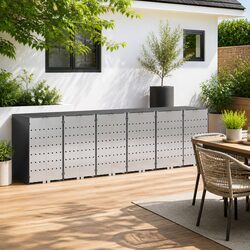 Compact Wheelie Bin Enclosure for 3 Bins