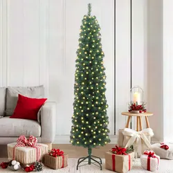 Compact 180cm Christmas Tree with 300 Warm White LEDs