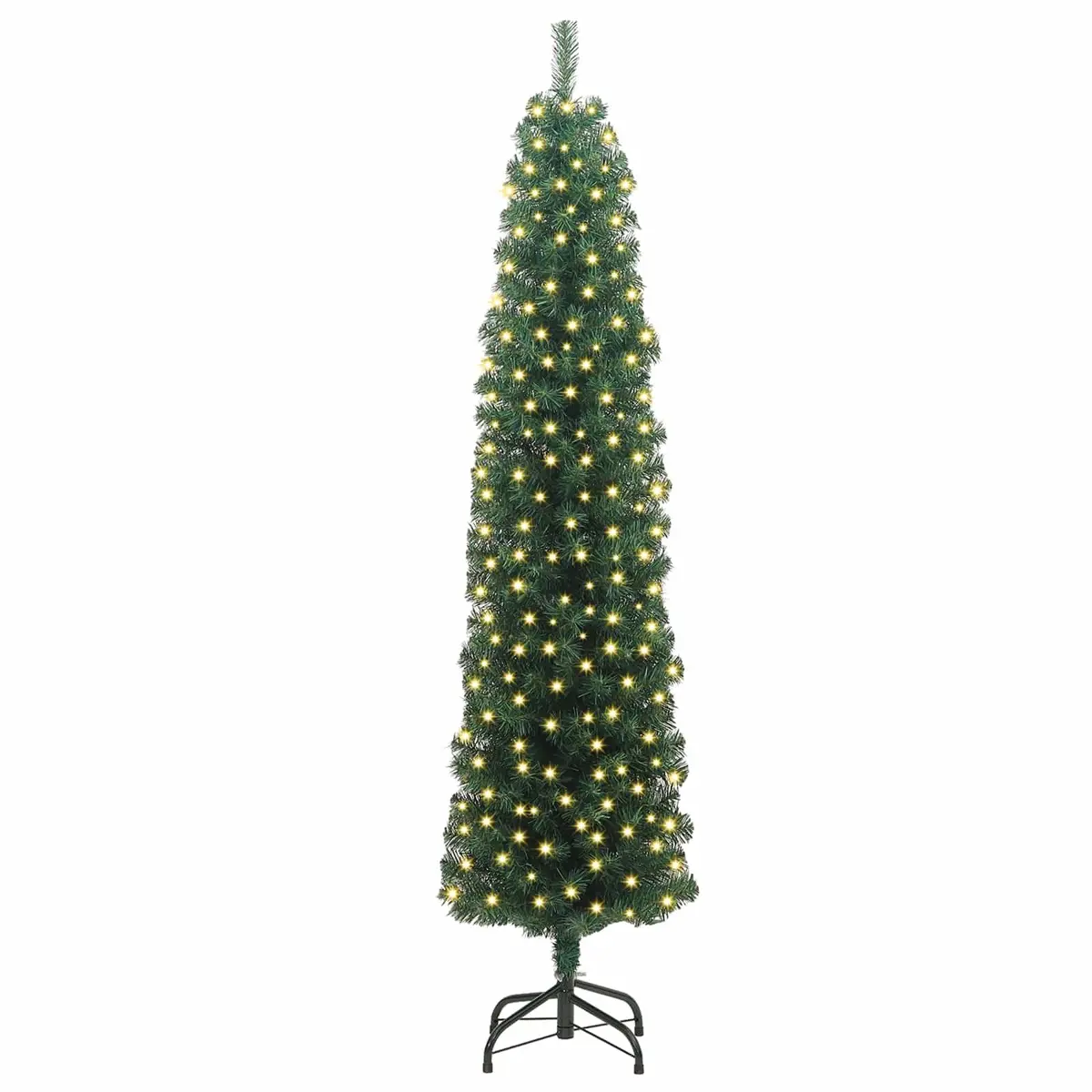Artificial Christmas Tree Green 210cm 300 LED Lights USB Stand
