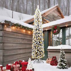 Your 240cm Green Christmas Tree with LEDs Awaits
