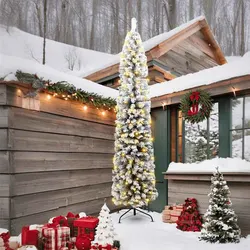Your 240cm Green Christmas Tree with LEDs Awaits