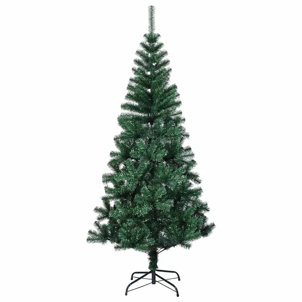Artificial Pre-lit Christmas Tree Green 150cm Cone USB Powered LED Lights