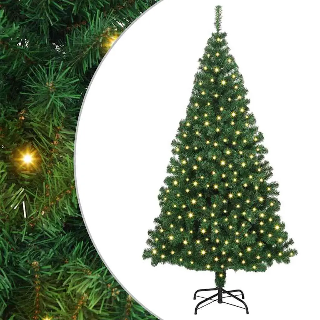 Artificial Christmas Tree Green 180cm Cone Shape Seasonal Decoration