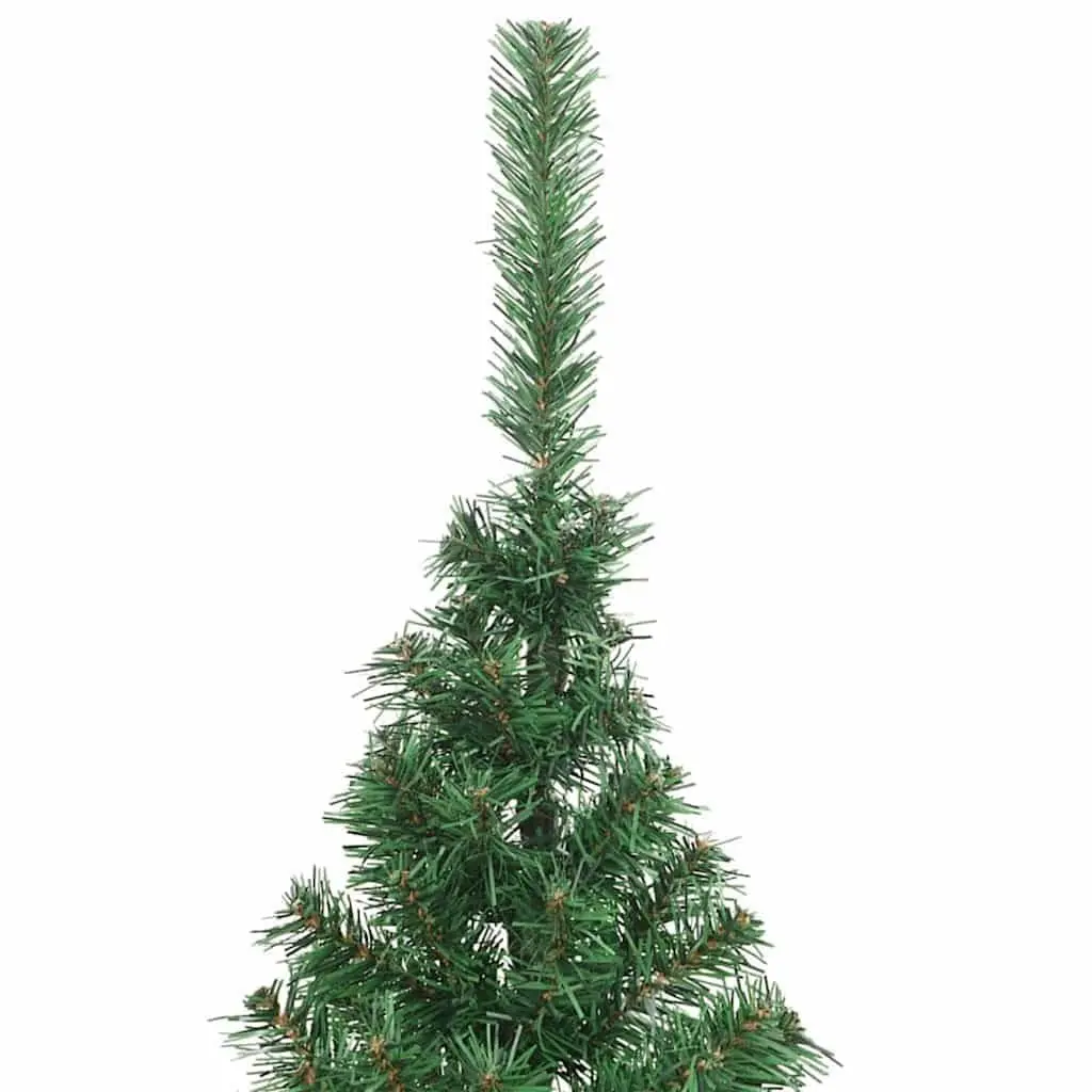 Artificial Pre-lit Christmas Tree 180 cm Green Cone LED Warm White Lights