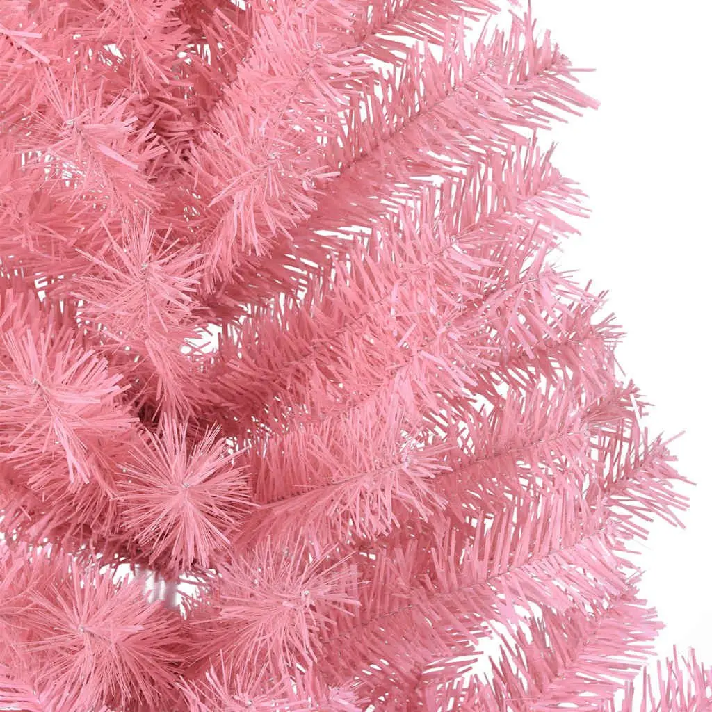 Artificial Christmas Tree Pink 120cm Pre-lit Cone Shaped LED