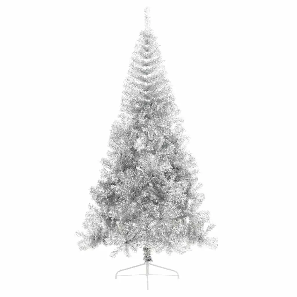 240cm Silver Christmas Tree with LED Lights