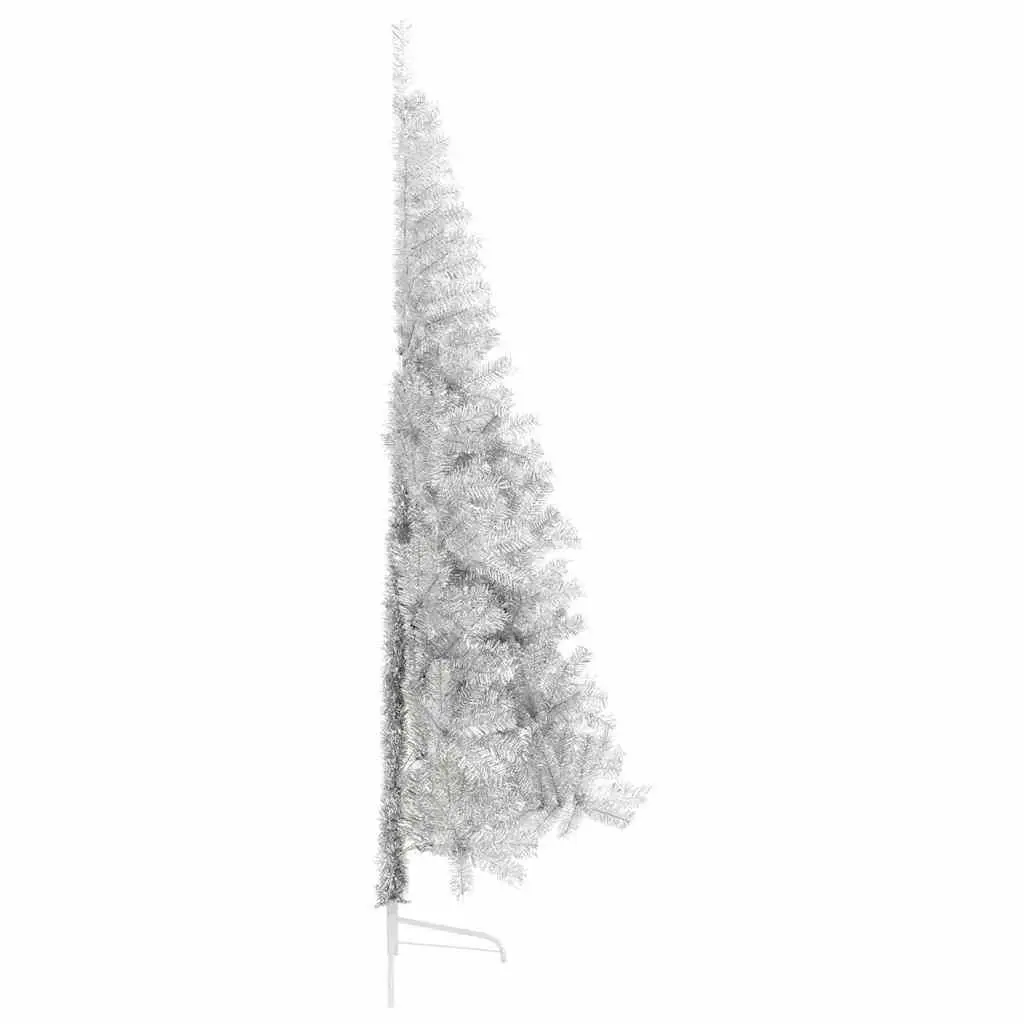 240cm Silver Christmas Tree with LED Lights