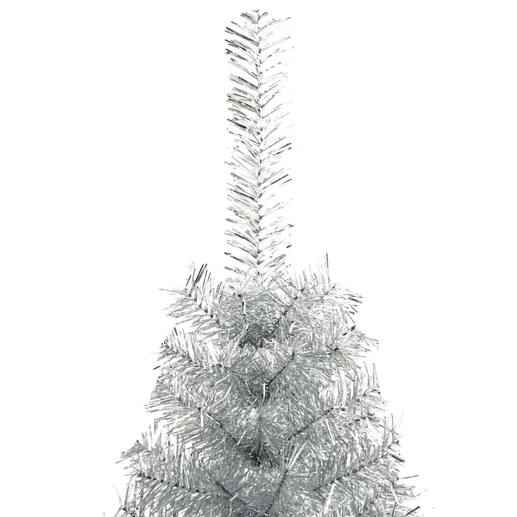 240cm Silver Christmas Tree with LED Lights