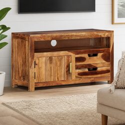 Solid Acacia Wood TV Stand: Durable and Functional