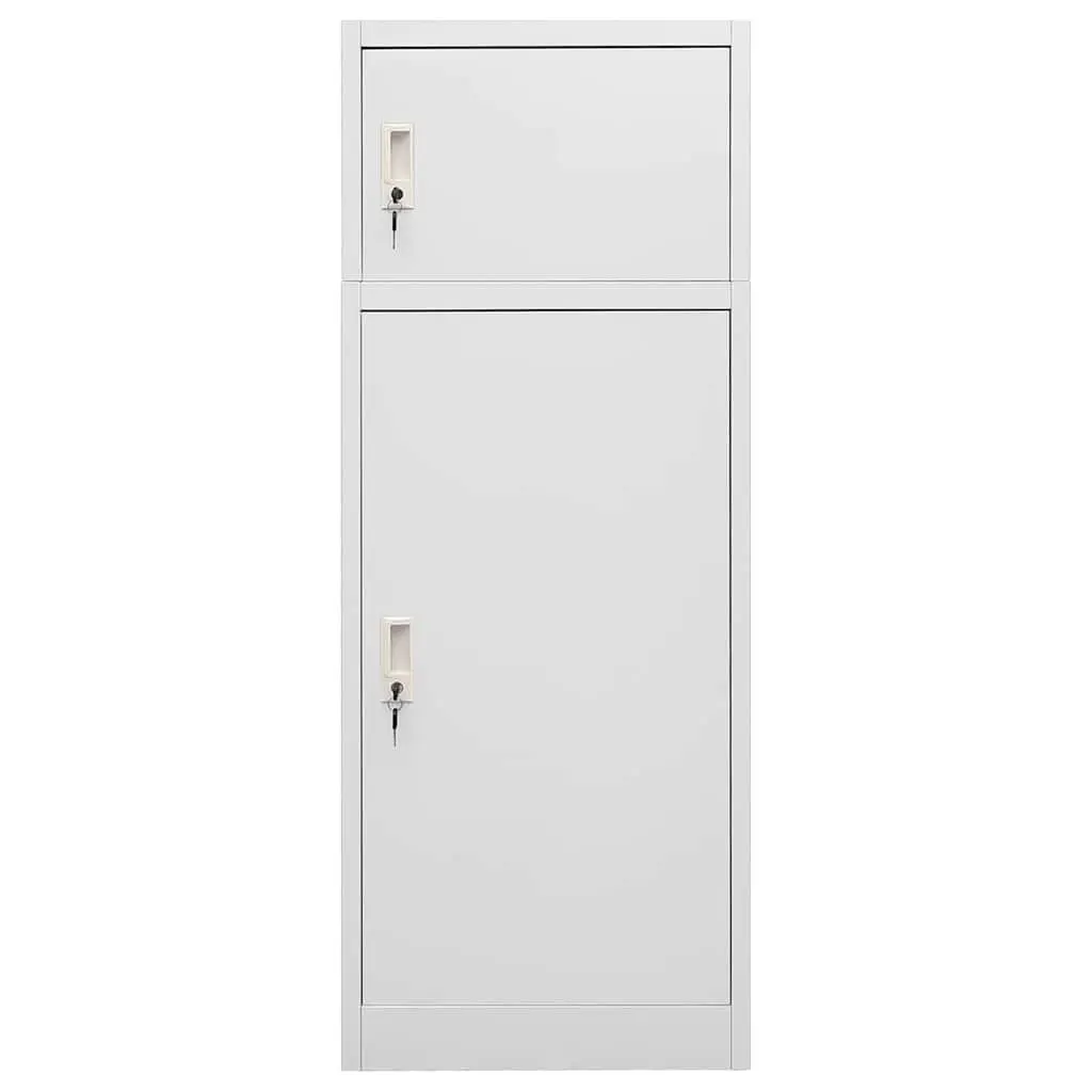 Saddle Cabinet Grey 53 x 53 x 140 cm Lockable Doors Equestrian Equipment Storage