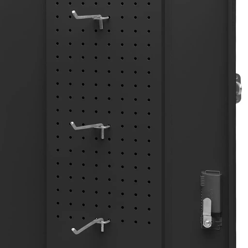 Saddle Cabinet Anthracite 53x53x140cm 2 Compartment Lockable Doors