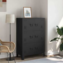 Compact and Durable 6-Door Storage Cabinet