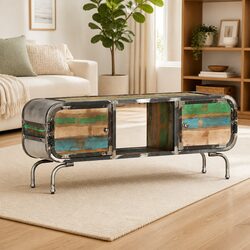 Multicolour TV Cabinet: Solid Construction and Style