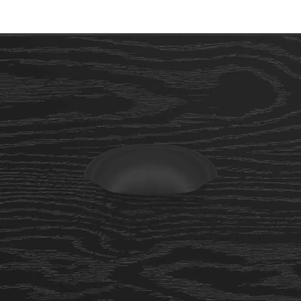 Sideboard Black 70 x 35.5 x 67.5 cm Modern Storage Cabinet Engineered Wood