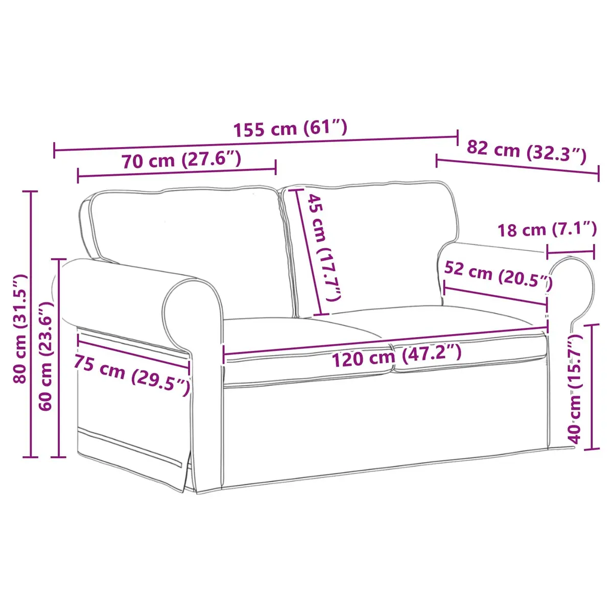 Modular Black Sofa Set 2 Piece Contemporary Fabric Flexible Arrangement Living Room Seating
