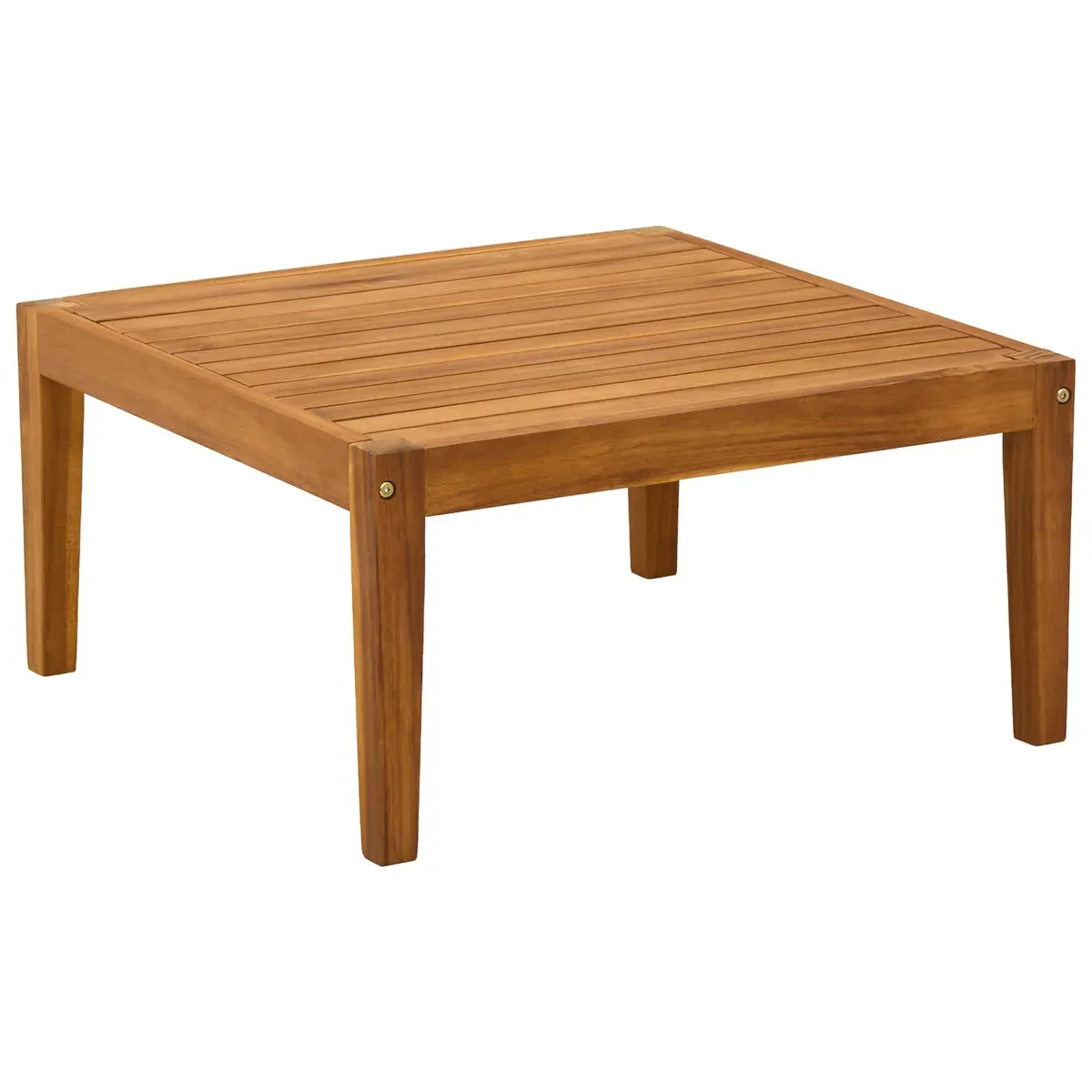 Garden Table Brown Solid Acacia Wood Outdoor Patio Balcony Dining Side Table