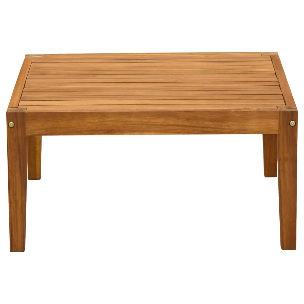 Garden Table Brown Solid Acacia Wood Outdoor Patio Balcony Dining Side Table