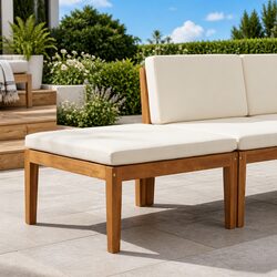 Compact Outdoor Sectional Sofa with Modern Design