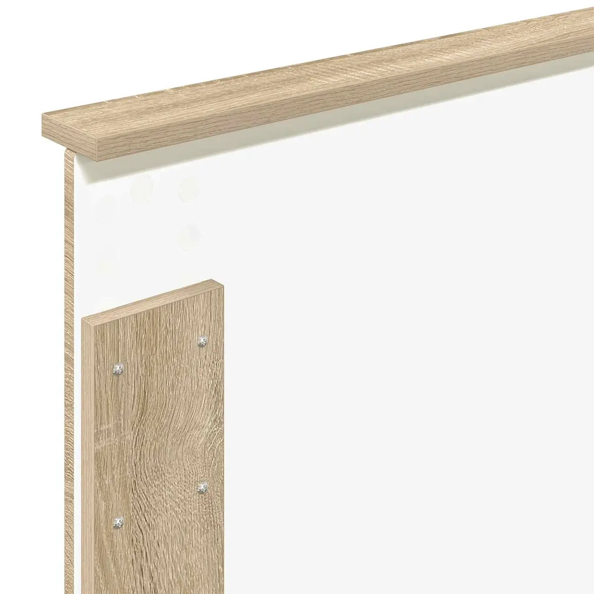Bed Frame Brown 90 x 190 cm Engineered Wood LED USB Charging