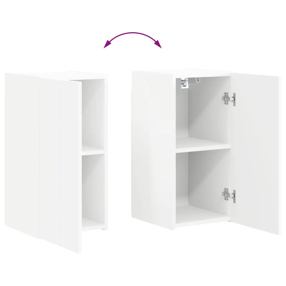 TV Cabinet Set 6 pcs White Entertainment Centre Storage Unit Shelves Drawers