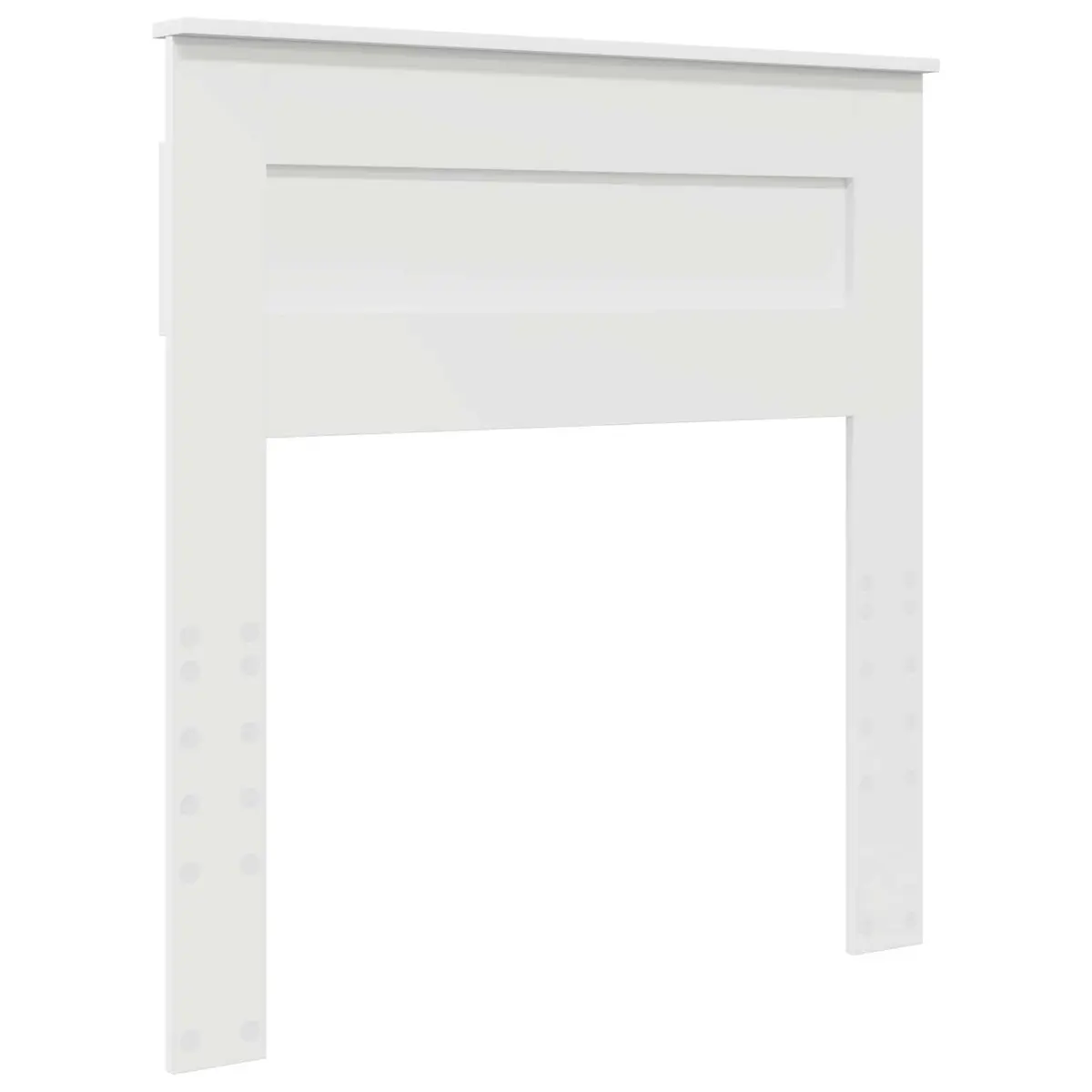 White Storage Bed Frame with Headboard 90 x 190 cm